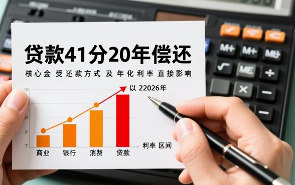 贷款41万20年月供多少，房贷利息一共多少钱