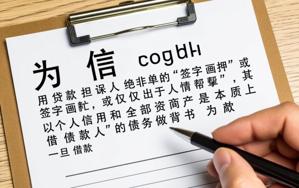 信用贷款担保人有什么风险，不还款会有什么后果？