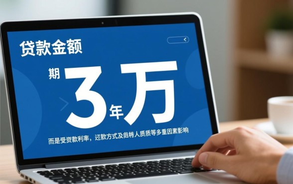 银行贷款3万三年利息多少，银行贷款利息怎么算？