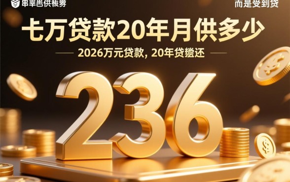 23万贷款20年月供多少，23万贷款20年利息是多少