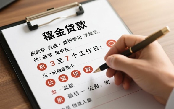 公积金贷款抵押后多久放款，资金通常几天到账？