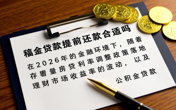 公积金贷款提前还款合适吗