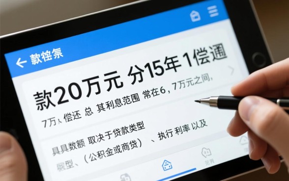 贷款20万15年利息多少，公积金贷款利息怎么算？