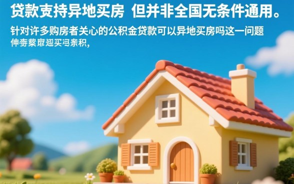 公积金贷款可以异地买房吗，异地公积金贷款需要什么条件？