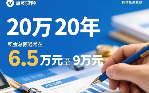 贷款20万20年利息多少，利息具体怎么算最省钱？