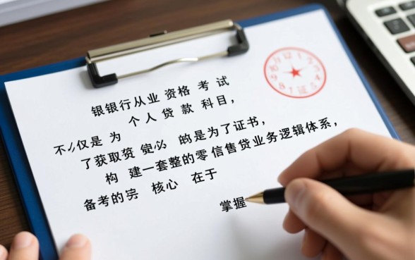 银行从业资格考试个人贷款难吗？有哪些必背考点？
