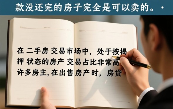 贷款没还完的房子可以卖吗，按揭房出售流程是怎样的？