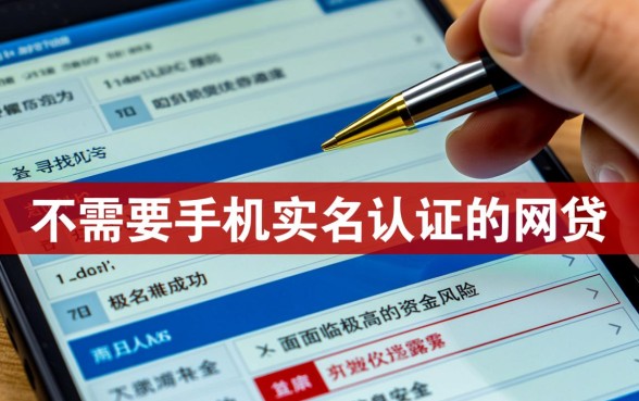 不需要手机实名认证的网贷怎么借，不用实名的网贷安全吗？