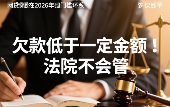 网贷欠多少钱法院才会受理，欠多少会被法院起诉？