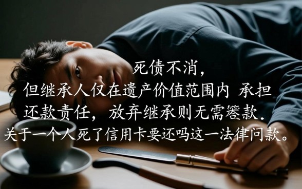 一个人死了信用卡要还吗，家属必须要还吗