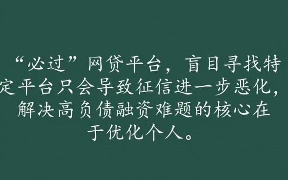 负债太高哪个网贷能过2026，2026年负债高还能下款吗