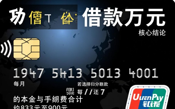 信用卡借1万每月还多少，信用卡分期利息怎么算
