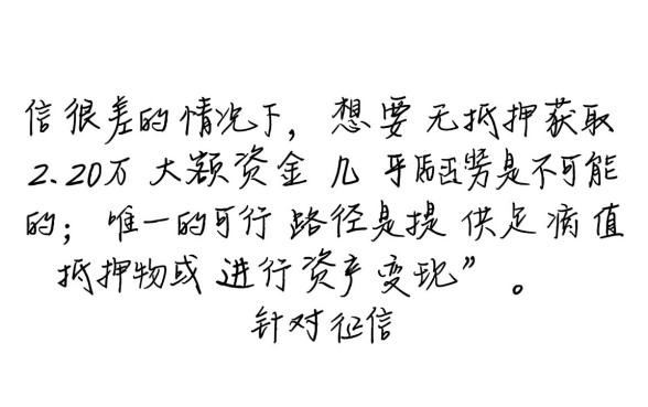 征信很差哪里可以借钱20w，征信黑了怎么贷下款？