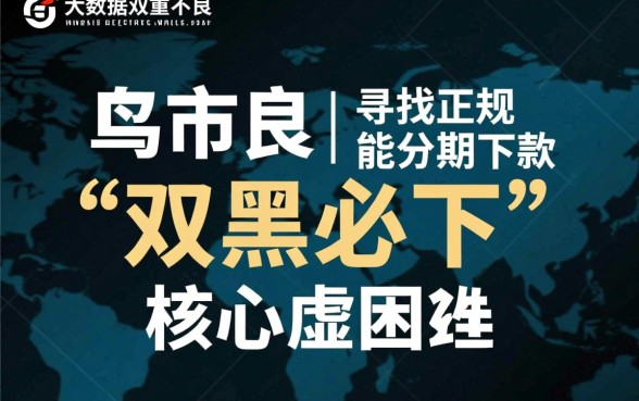 谁有双黑可以分期下款的口子呀，双黑必下款口子有哪些