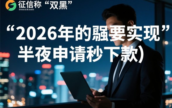2026半夜双黑能下款的口子有哪些，真的能秒批吗？