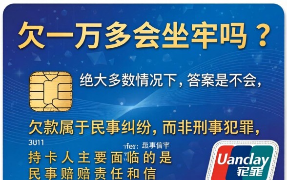 信用卡欠一万多会坐牢吗，欠信用卡一万多不还会怎么样？