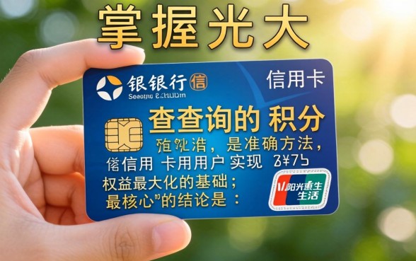 光大银行信用卡积分怎么查，积分查询入口在哪里？