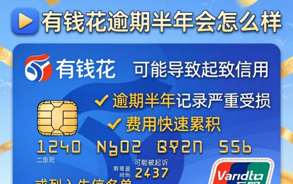 信用卡有钱花逾期半年会怎么样