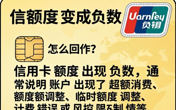 信用卡额度变成负数是怎么回事