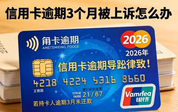 行用卡逾期3个月被上诉怎么办