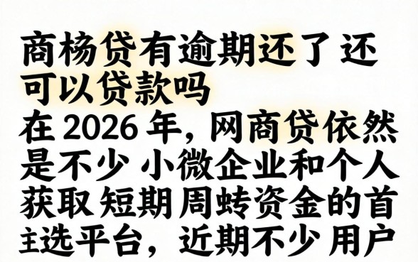 网商贷有逾期还了还可以贷款吗