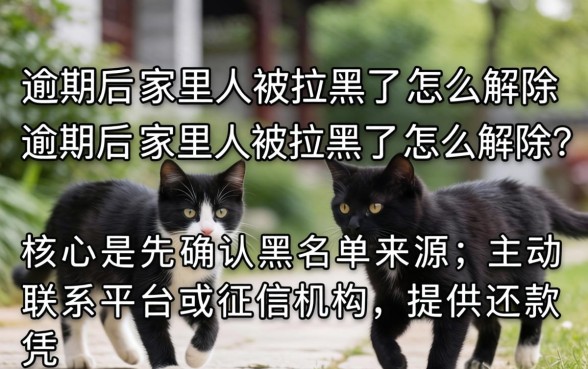 逾期后家里人被拉黑了怎么解除