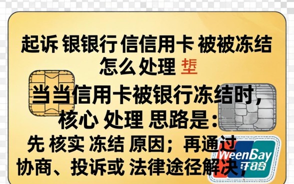 起诉银行信用卡被冻结怎么处理