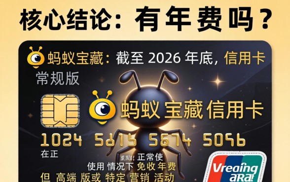 蚂蚁宝藏信用卡有年费吗，蚂蚁宝藏信用卡年费多少
