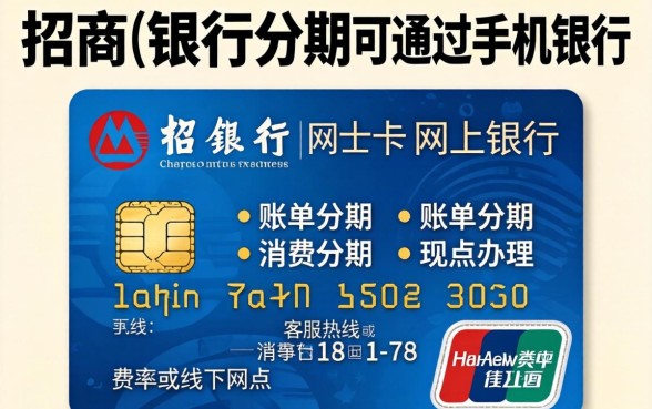 招商信用卡怎么办理分期，招商信用卡分期手续费多少