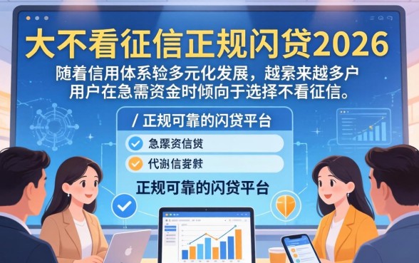 十大不看征信正规网贷2026