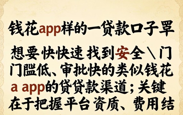 类似钱花app一样的贷款口子