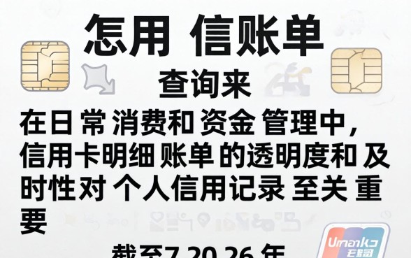 信用卡明细账单怎么查询，信用卡账单怎么查询