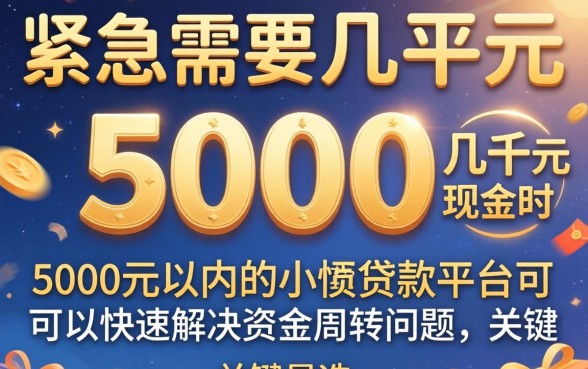 5000元以内的小额贷款平台
