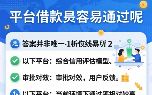 在哪个平台借钱最容易通过呢，哪个平台借钱最快