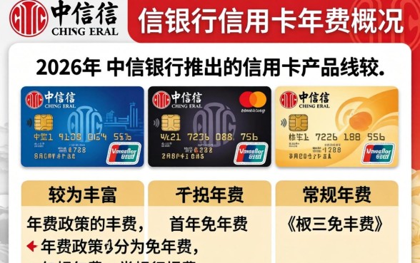 中信银行信用卡有年费吗，中信银行信用卡年费多少