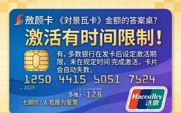 信用卡激活有时间限制吗，信用卡激活需要多久