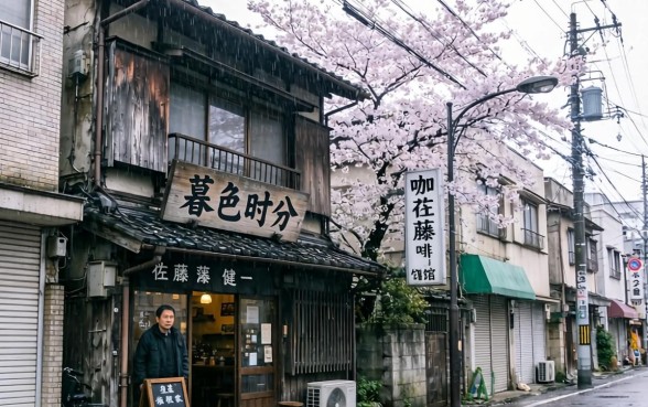 与年轻客人三人行